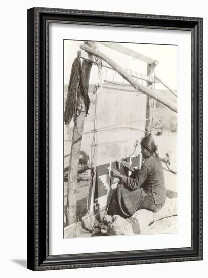 Navajo Rug Weaver-null-Framed Art Print