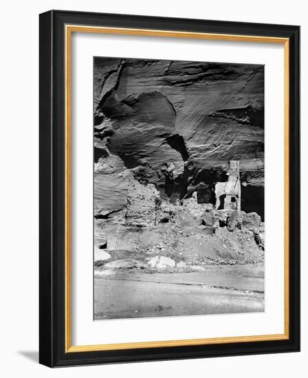 Navajo Ruins, C1907-Edward S. Curtis-Framed Photographic Print