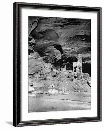 Navajo Ruins, C1907-Edward S. Curtis-Framed Photographic Print