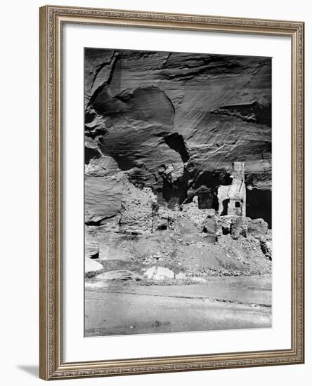 Navajo Ruins, C1907-Edward S. Curtis-Framed Photographic Print