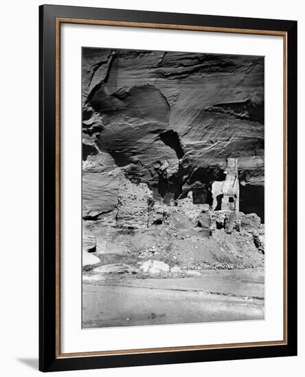 Navajo Ruins, C1907-Edward S. Curtis-Framed Photographic Print