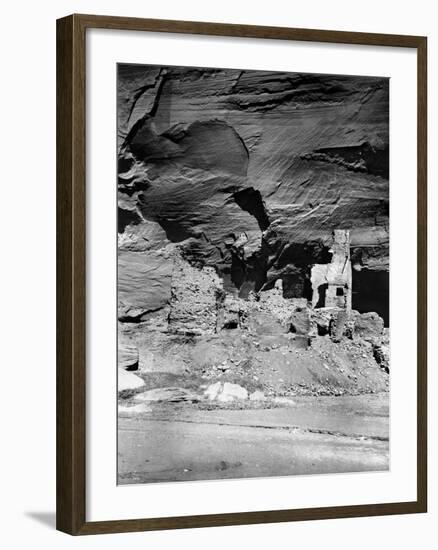 Navajo Ruins, C1907-Edward S. Curtis-Framed Photographic Print