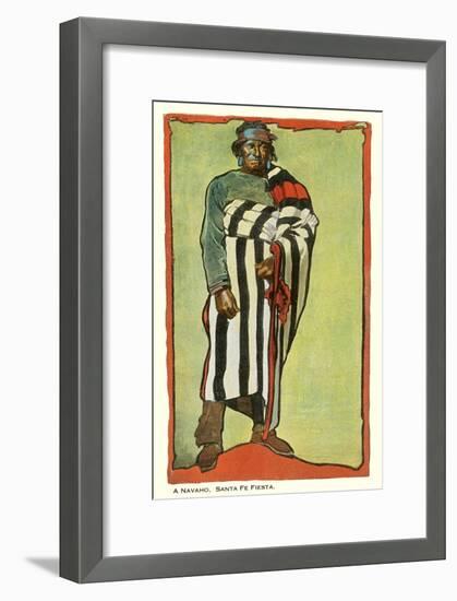 Navajo, Santa Fe Fiesta Illustration-null-Framed Art Print