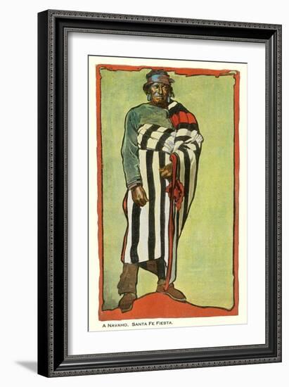 Navajo, Santa Fe Fiesta Illustration-null-Framed Art Print