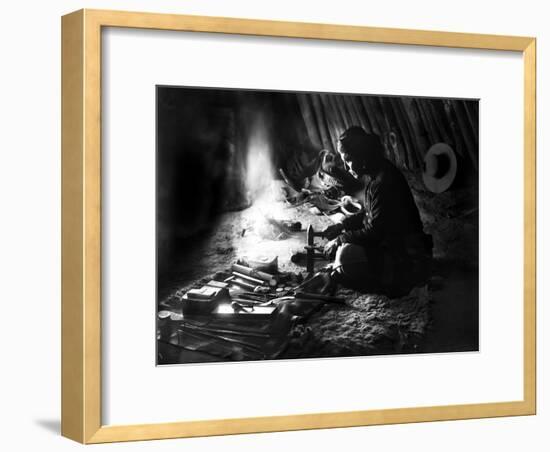 Navajo Silversmith, C1915-null-Framed Photographic Print