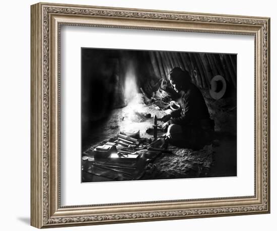 Navajo Silversmith, C1915-null-Framed Photographic Print