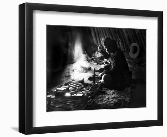 Navajo Silversmith, C1915-null-Framed Photographic Print