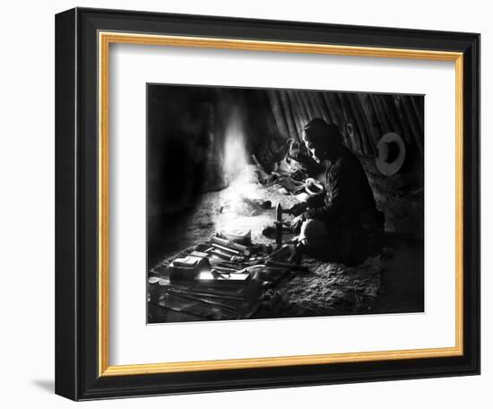 Navajo Silversmith, C1915-null-Framed Photographic Print