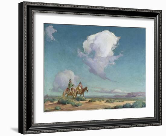 Navajo Travelers-Gerald Cassidy-Framed Giclee Print
