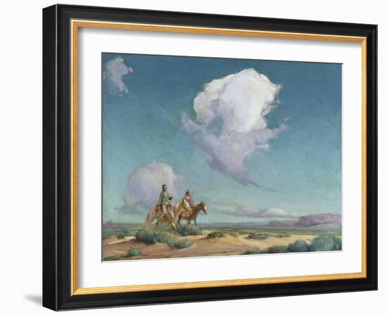 Navajo Travelers-Gerald Cassidy-Framed Giclee Print