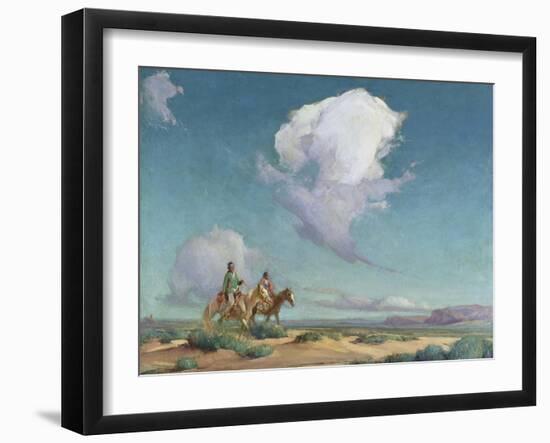 Navajo Travelers-Gerald Cassidy-Framed Giclee Print