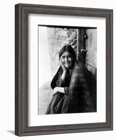 Navajo Woman, 1904-Edward S. Curtis-Framed Giclee Print