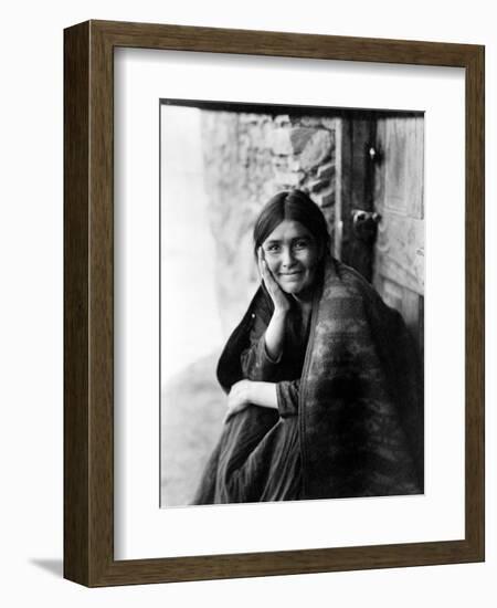 Navajo Woman, 1904-Edward S. Curtis-Framed Giclee Print