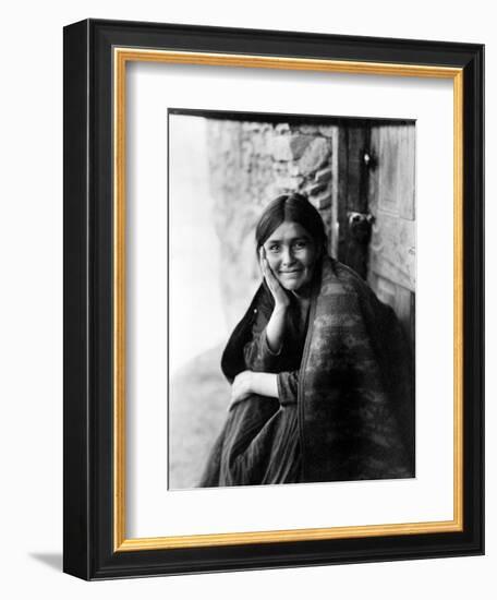 Navajo Woman, 1904-Edward S. Curtis-Framed Giclee Print