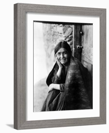 Navajo Woman, 1904-Edward S. Curtis-Framed Giclee Print