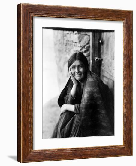 Navajo Woman, 1904-Edward S. Curtis-Framed Giclee Print