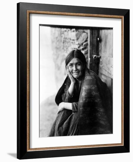 Navajo Woman, 1904-Edward S. Curtis-Framed Giclee Print