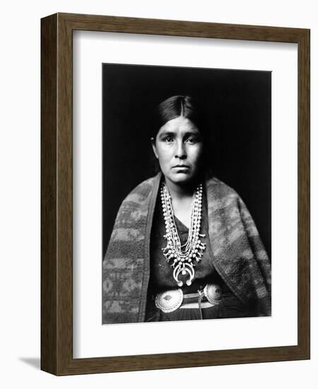 Navajo Woman, C1904-Edward S^ Curtis-Framed Premium Photographic Print