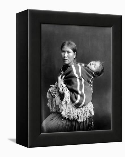 Navajo Woman & Child, C1914-null-Framed Premier Image Canvas