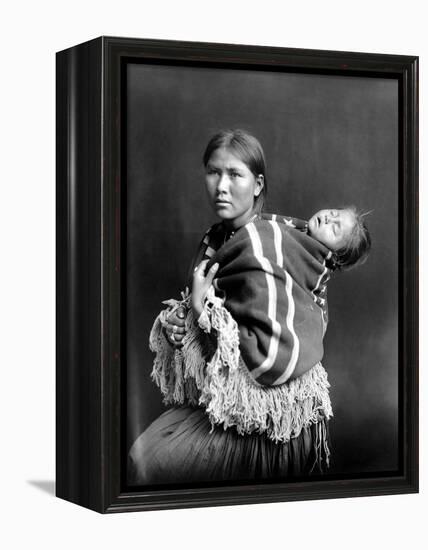 Navajo Woman & Child, C1914-null-Framed Premier Image Canvas