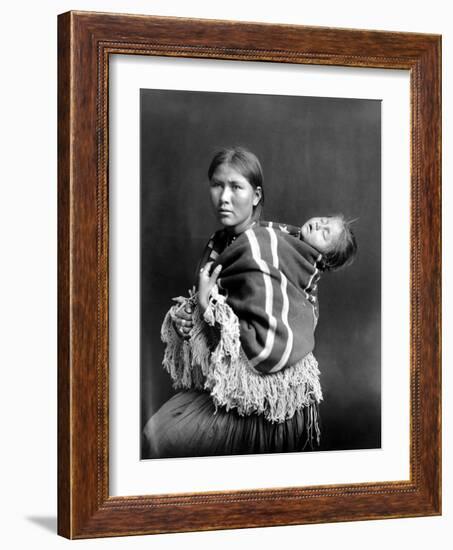 Navajo Woman & Child, C1914-null-Framed Photographic Print