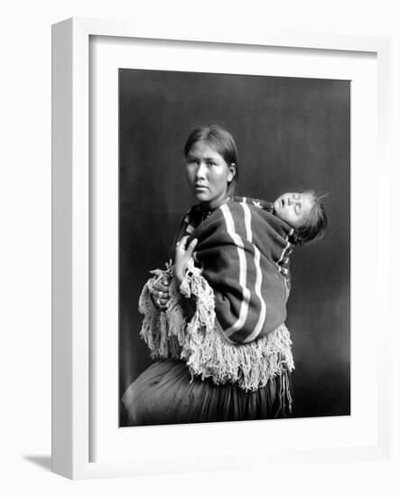 Navajo Woman & Child, C1914-null-Framed Photographic Print