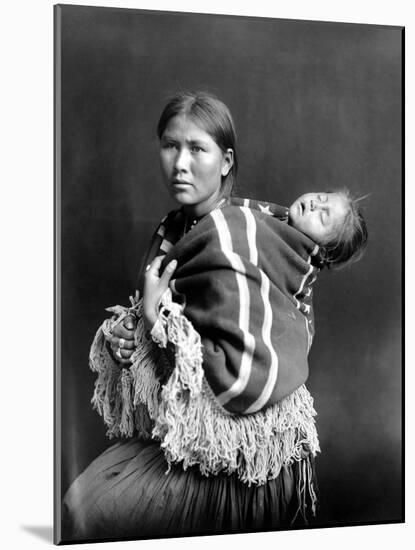 Navajo Woman & Child, C1914-null-Mounted Photographic Print