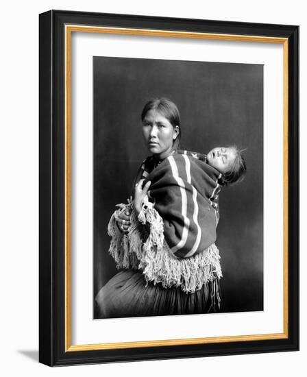 Navajo Woman & Child, C1914-null-Framed Photographic Print