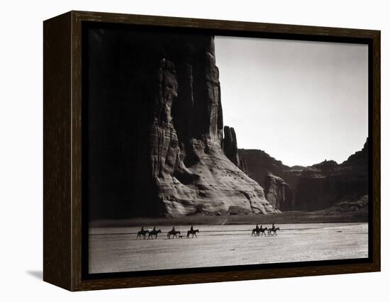 Navajos: Canyon De Chelly, 1904-Edward S^ Curtis-Framed Premier Image Canvas