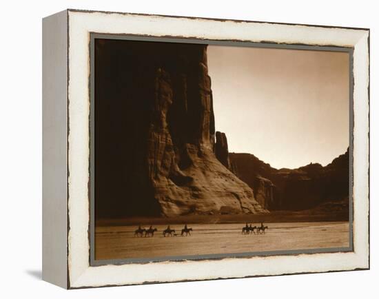 Navajos, Canyon De Chelly, c.1904-Edward S^ Curtis-Framed Premier Image Canvas