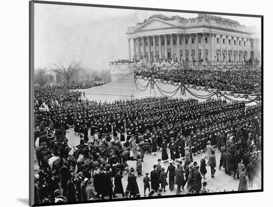 Naval Academy Cadets Attending Wilson's Inauguration-null-Mounted Photographic Print