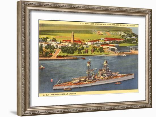 Naval Air Station, North Island, San Diego, California-null-Framed Art Print