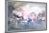 Naval Battle, Manila-Werner-Mounted Art Print