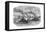 Naval Battle on the Mississippi, Memphis, Tennessee, American Civil War, July 1862-null-Framed Premier Image Canvas