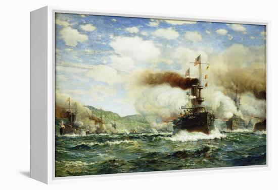 Naval Battle-James Gale Tyler-Framed Premier Image Canvas