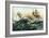 Naval Duel Between the Frigate USS Constitution and the British Ship Guerriere, War of 1812-null-Framed Giclee Print