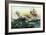 Naval Duel Between the Frigate USS Constitution and the British Ship Guerriere, War of 1812-null-Framed Giclee Print