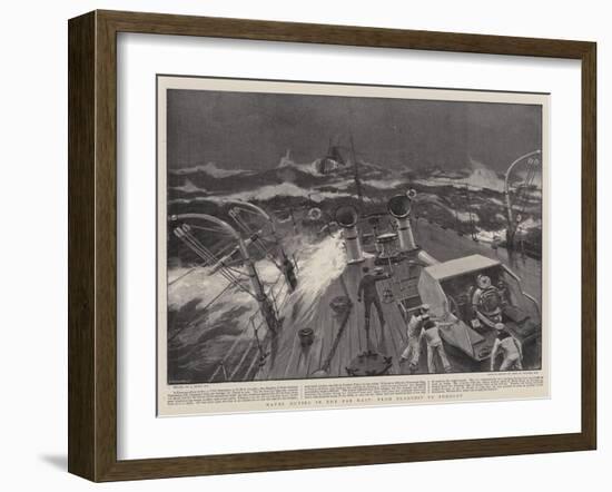 Naval Duties in the Far East, from Flagship to Tugboat-Joseph Nash-Framed Giclee Print