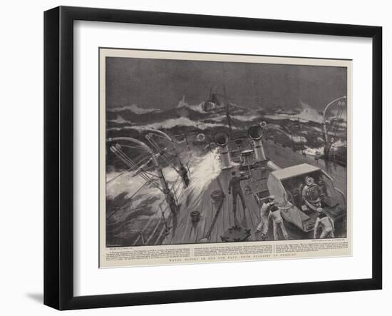 Naval Duties in the Far East, from Flagship to Tugboat-Joseph Nash-Framed Giclee Print