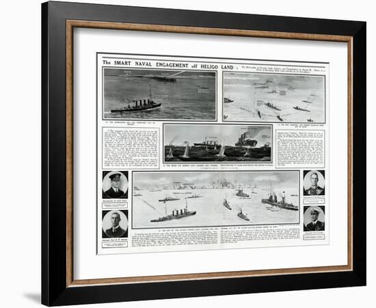 Naval Engagement Off Heligoland-G.h. Davis-Framed Art Print