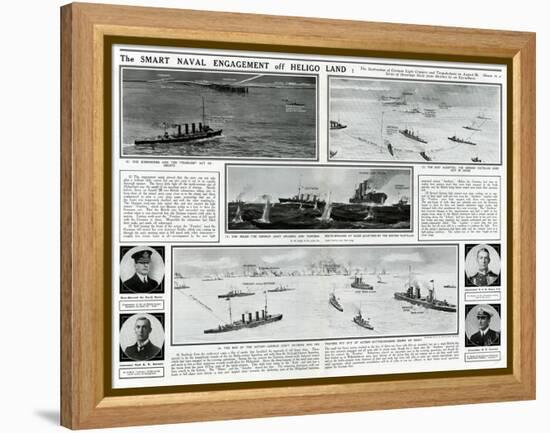 Naval Engagement Off Heligoland-G.h. Davis-Framed Stretched Canvas