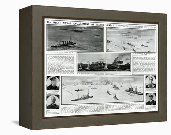 Naval Engagement Off Heligoland-G.h. Davis-Framed Stretched Canvas