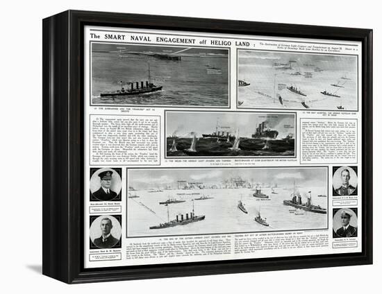 Naval Engagement Off Heligoland-G.h. Davis-Framed Stretched Canvas