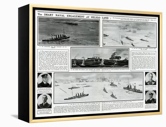 Naval Engagement Off Heligoland-G.h. Davis-Framed Stretched Canvas