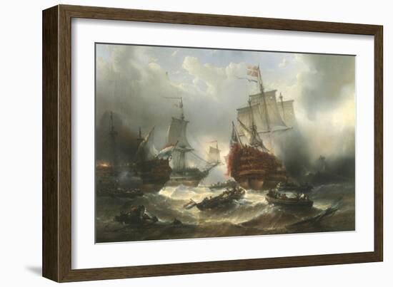 Naval Engagement-Francois Musin-Framed Giclee Print