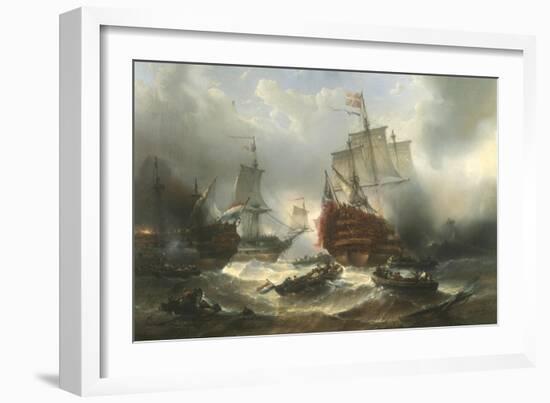 Naval Engagement-Francois Musin-Framed Giclee Print