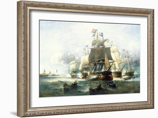 Naval Engagement-Francois Musin-Framed Giclee Print