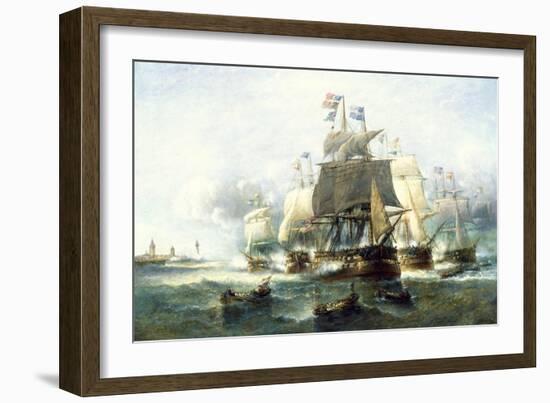 Naval Engagement-Francois Musin-Framed Giclee Print