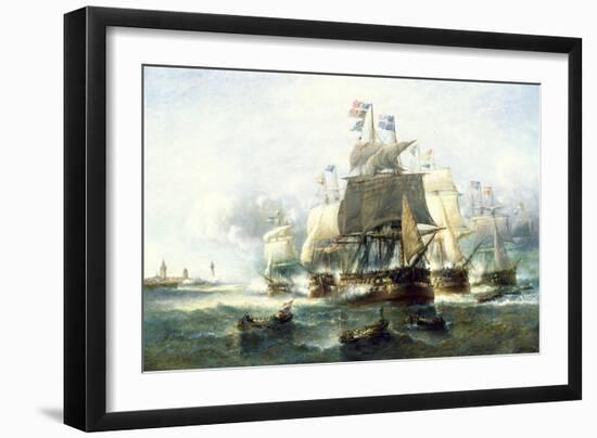 Naval Engagement-Francois Musin-Framed Giclee Print