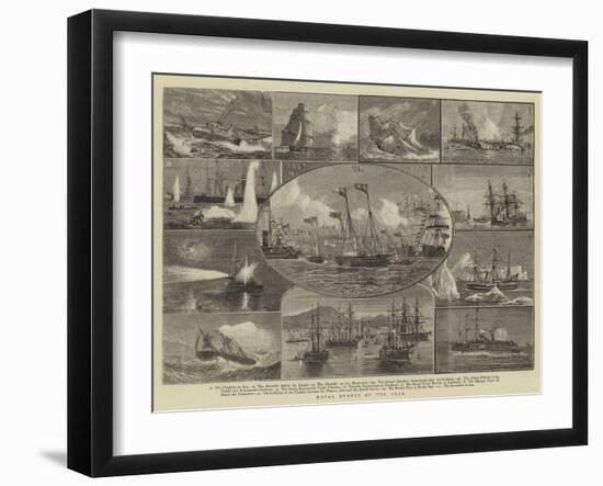 Naval Events of the Year-William Edward Atkins-Framed Giclee Print